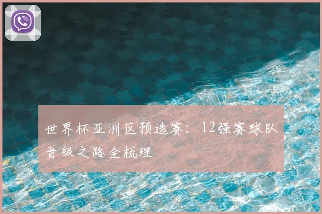 世界杯亚洲区预选赛：12强赛球队晋级之路全梳理
