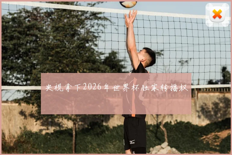 央视拿下2026年世界杯独家转播权